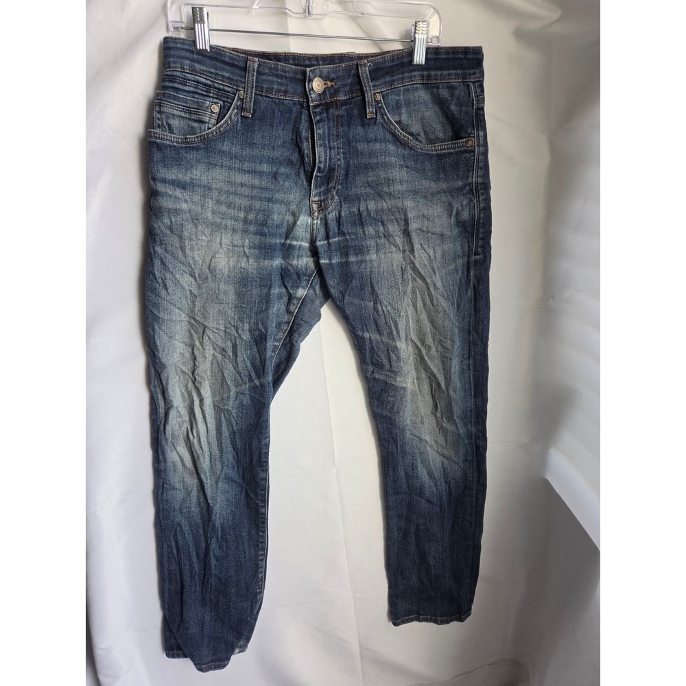 Mavi Jeans Men  Blue Medium Wash Slim Mid Rise Tapered